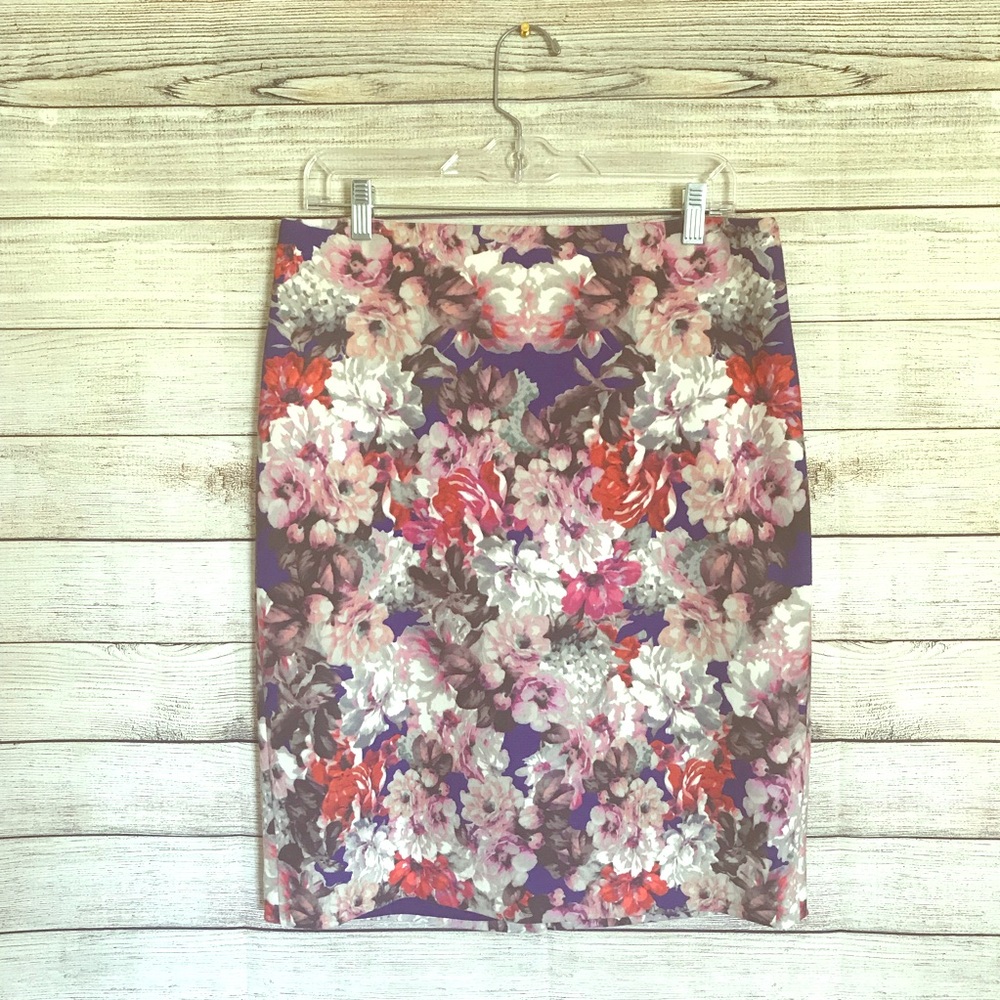 TALBOTS  Floral Pencil Skirt